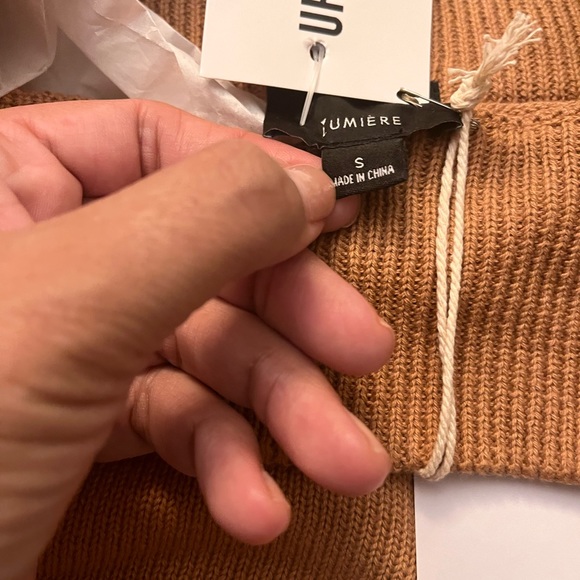 Urban Outfitters Lumiere Women's Slip-Into Knitted Brown Shorts SZ S - Picture 7 of 12